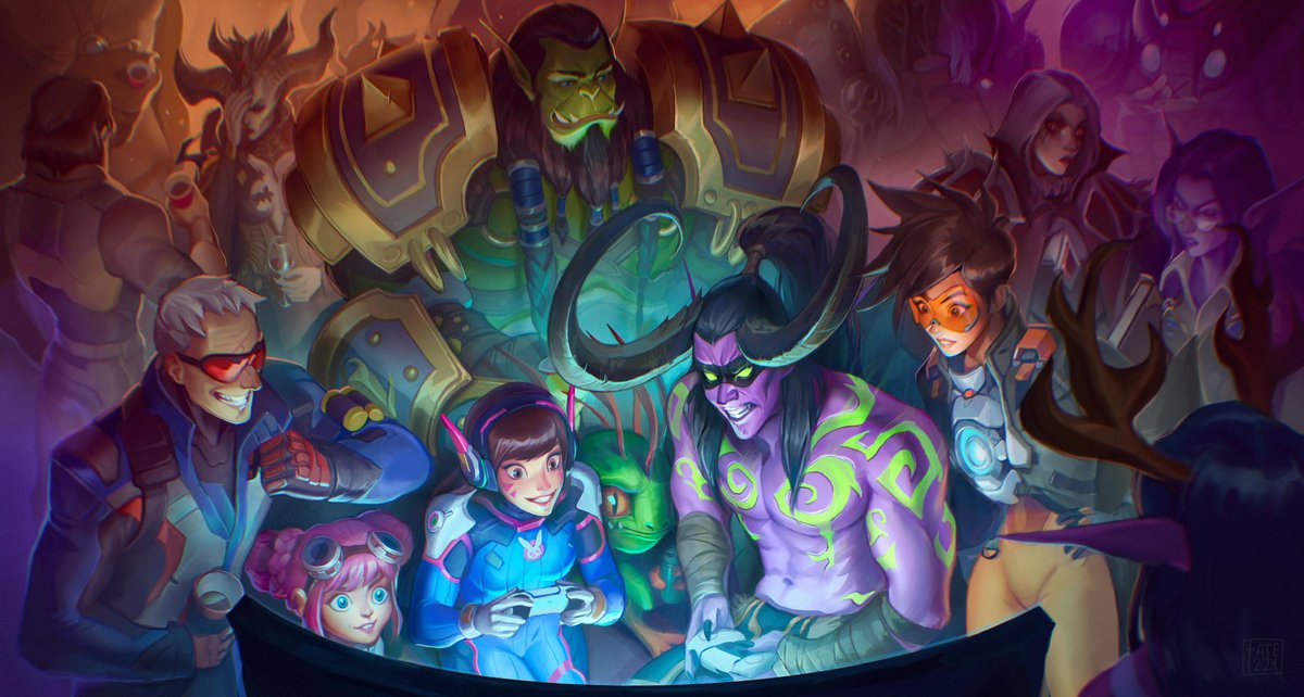 notfate221's tweet image. I’m so thrilled to post that my Teambuilding illustration has won as best original art at #Blizzcon2023 art-contest! 😭😭 Thanks everyone who supported me and gave me advices, I still can’t believe it’s actually happening thank you very much @Blizzard_Ent 💜