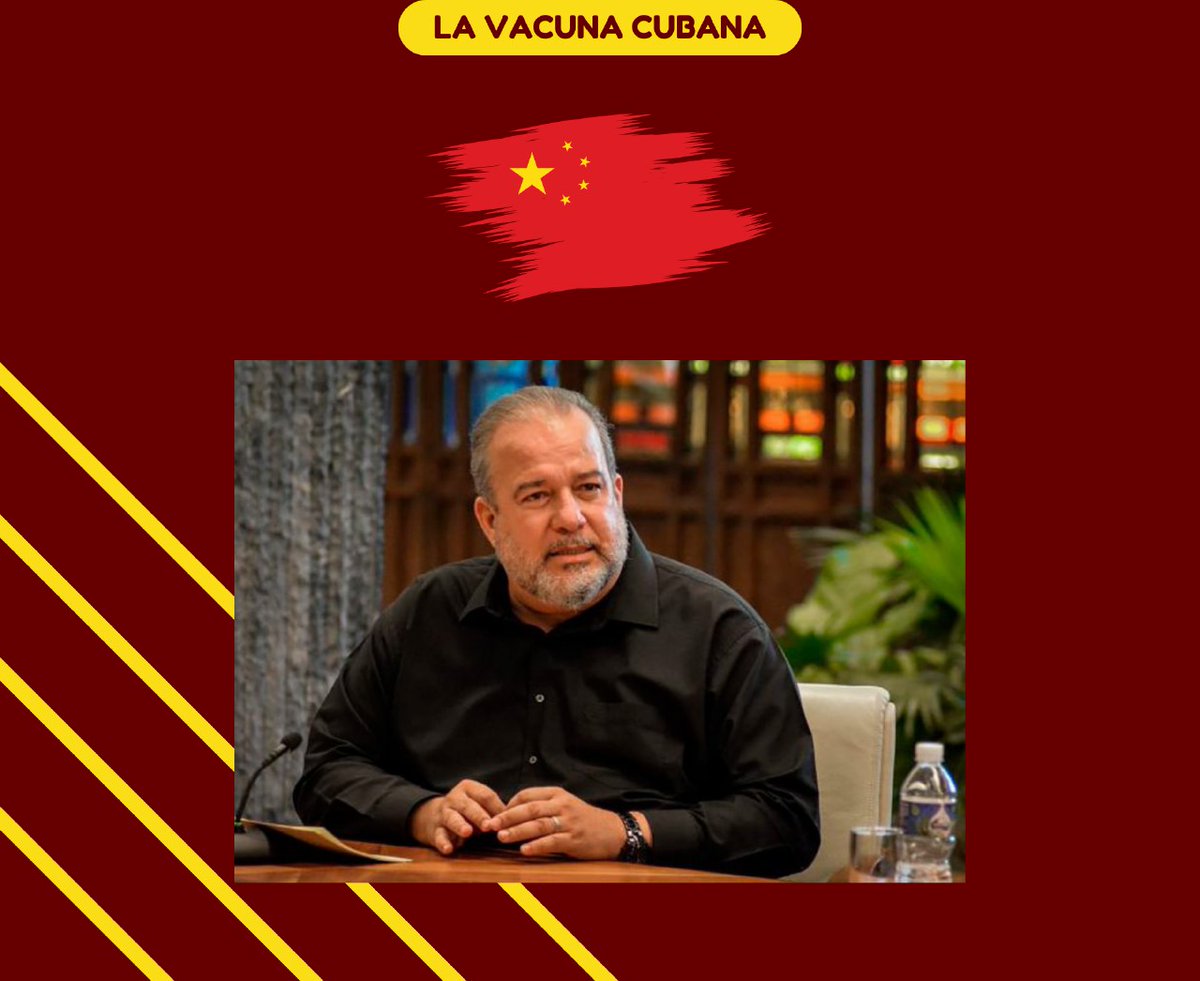 Vacuna_Cubana's tweet photo. El Primer Ministro de la República en su visita a #China fortalece las relaciones de #Cuba con esa potencia de la economía mundial que a pesar de su gran poderío económico y tecnológico respeta la soberanía de los pueblos del mundo. #CubaVsBloqueo #MejorSinBloqueo https://t.co/HfpPYN8a7K