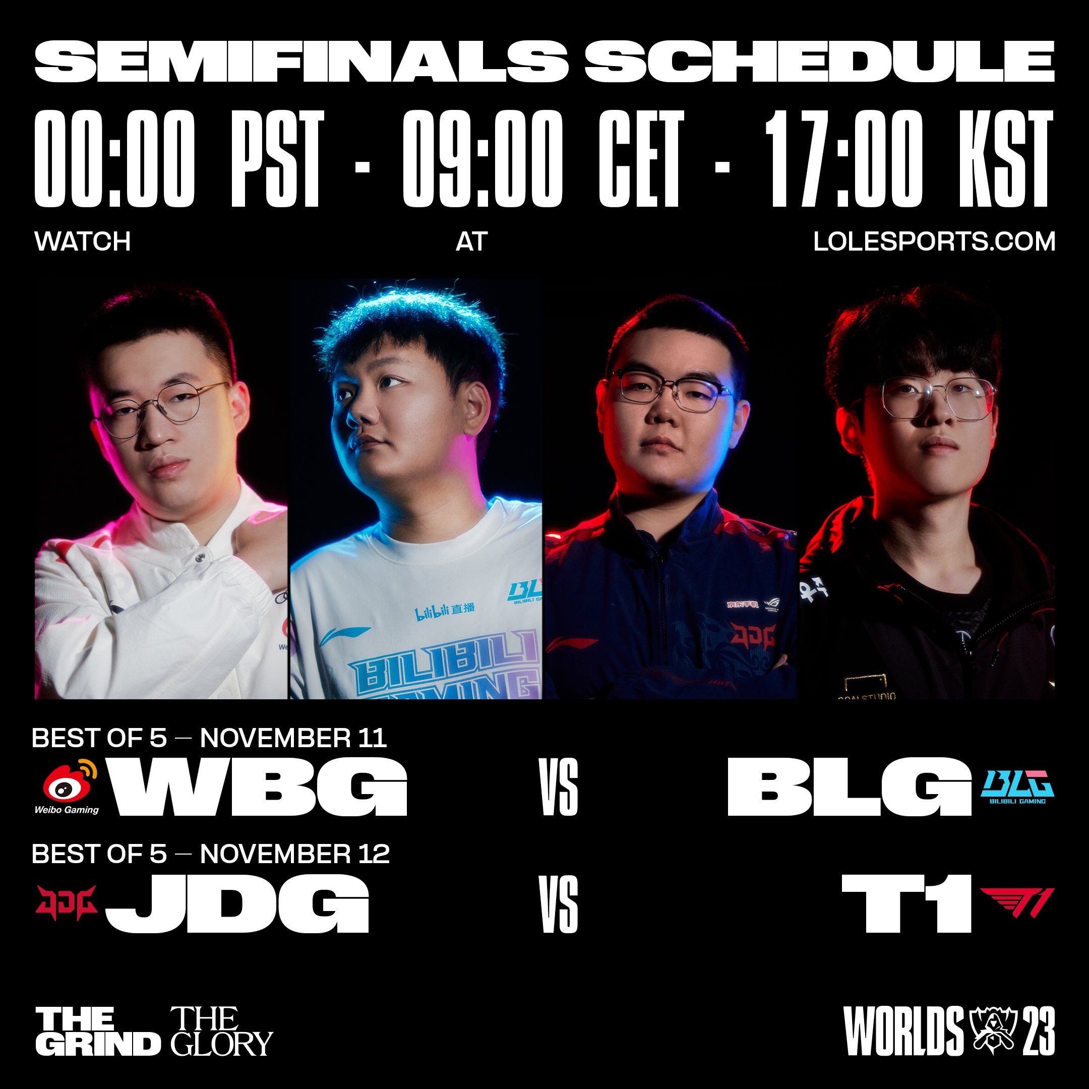 LoL Esports on X: Your #Worlds2023 Semifinals schedule!