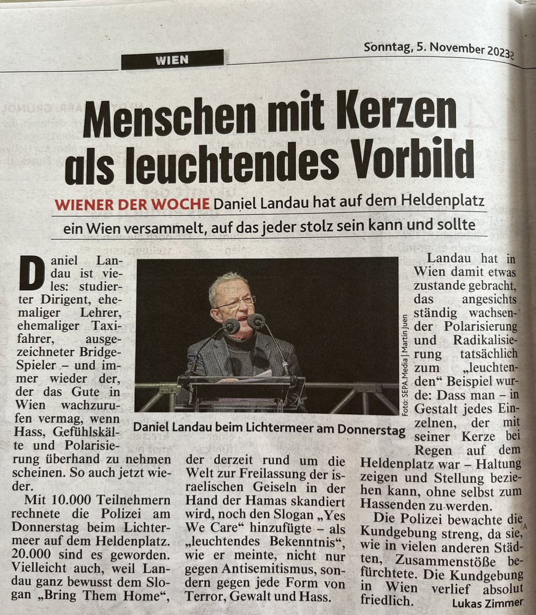 Vlt blöd, also wenn ich das jetzt selbst poste. Aber das bekam ich grad voll lieb, von jemandem via DM. Danke, <a href="/krone_at/">Kronen Zeitung</a> das freut mich gerade wirklich sehr, sehr 🙏😊❤️