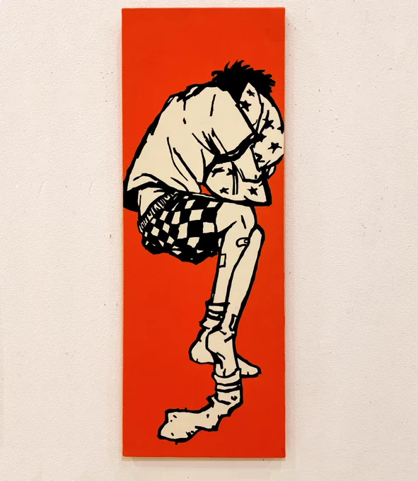 「ADDICTED collection_3」  666×242mm Acrylic on canvas ADDICTED展示作品
