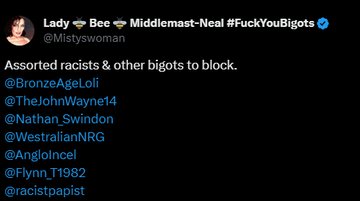 Apparently I'm an assorted racist and bigot. I don't care what you call me  I will continue to support a Christian, Australia First future for young Australians like me. #BanImmigrants #AustraliaFirst