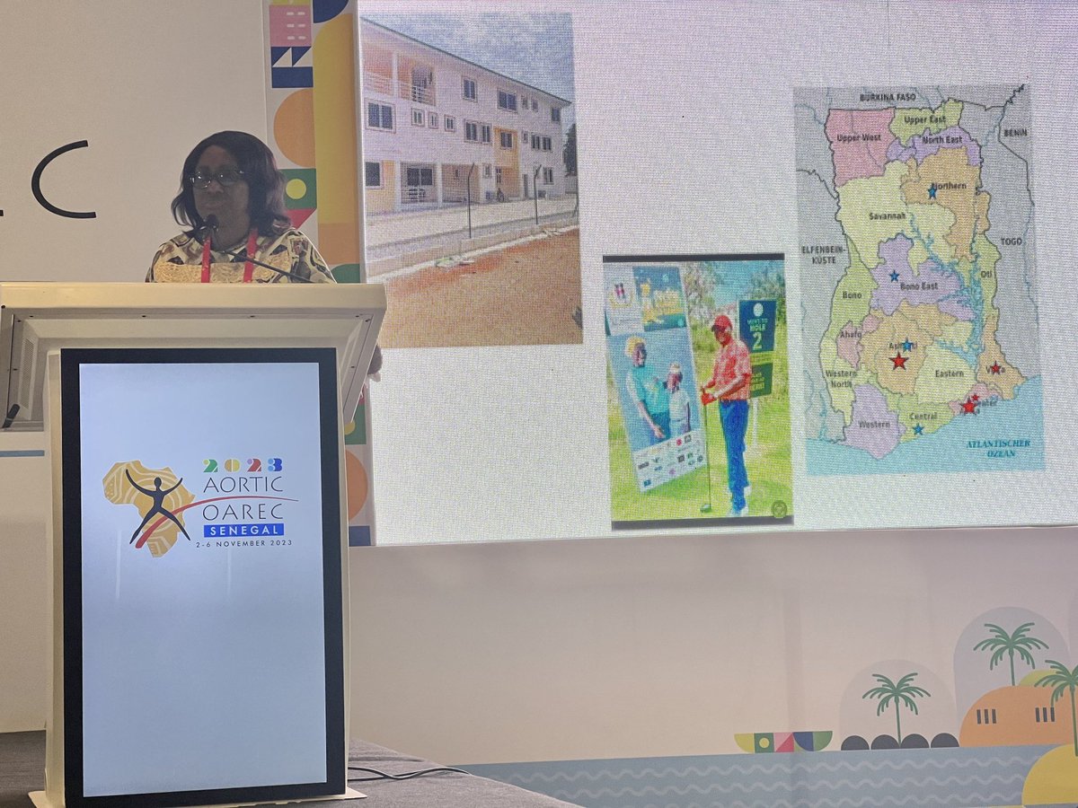 Prof Renner shares how Ghana has decentralized childhood cancer care. A snap shot of the family home built by Ghana’s First Lady… well done Ghana! #SIOPafrica