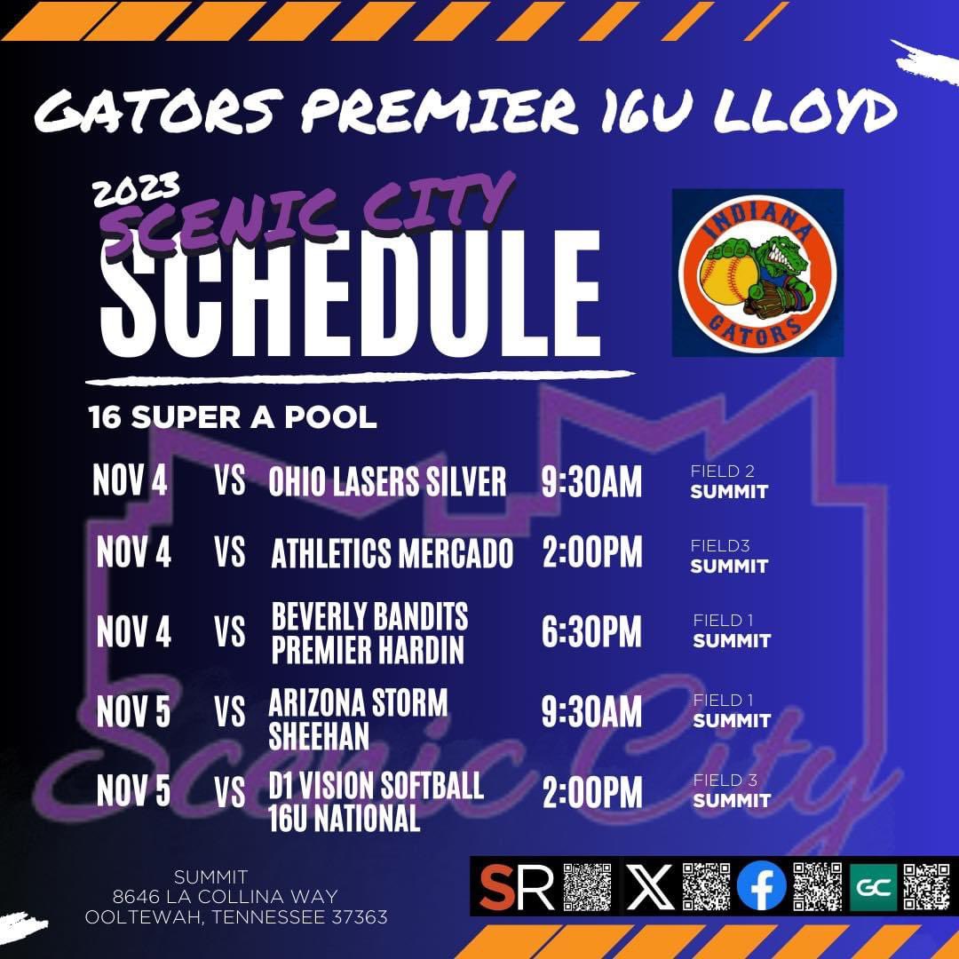 GatorsPremier's tweet image. Gators go 1-1-1 on Saturday @ConnectSports_ !  Two more Showcase games today!  Go Gators! 

OH Lasers Silver - L
Athletics Mecado - T
Beverly Bandits Premier Hardin - W

#ConnectSportsEvents
#TheUltimateFastpitchExperience 

@ExtraInningSB @thealliancefp