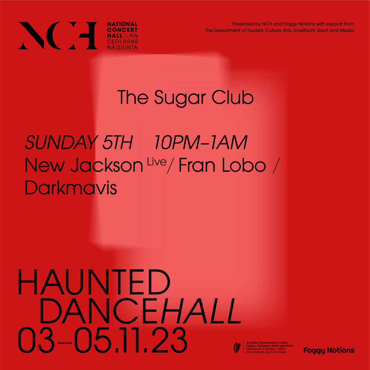 Lots of Irish debuts @ Haunted Dancehall @NCH_Music today Kali Malone, Space Afrika, Kelly Moran, Lucrecia Dalt, FUJIIIIIIIIIIITA, Lee Gamble, Sofie Birch & Fran Lobo tonight @sugarclubdublin Tickets nch.ie/Online/default…