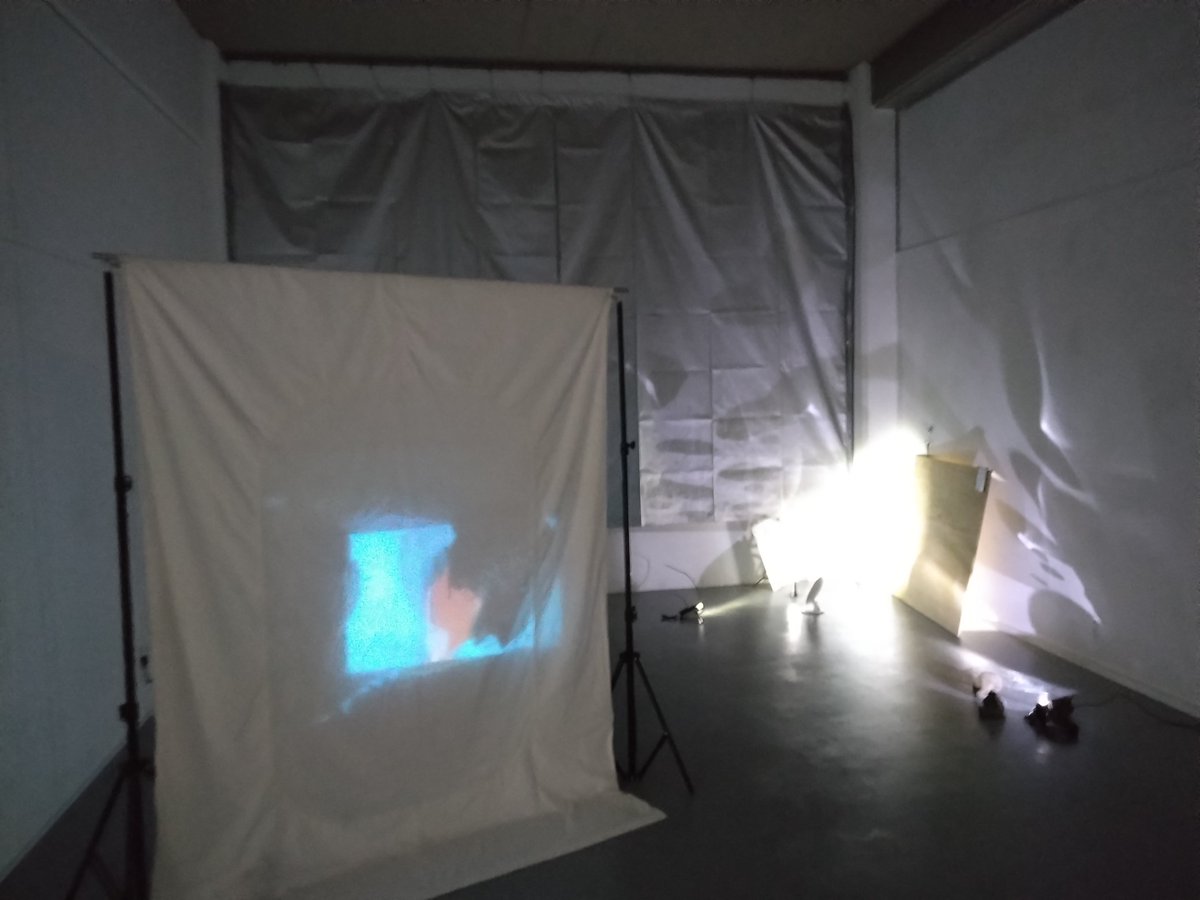 UserMayyy's tweet photo. 「眼裏のコロニー」展。芸祭では部屋毎にグループ展の形式となっているのですがこの部屋が特筆して単体の作品の興味深さのみならずコンセプトとして纏まった事による更なる深みが表れているように感じられました。暗がりという境界線が曖昧となる状況において、視覚や聴覚等が境界に囚われずに感受され https://t.co/vYfIXgTTmx