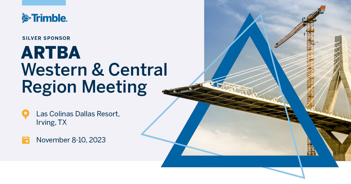 Going to ARTBA Western &amp; Central Regional Meeting this November? Then plan to meet with Rob Jordan from #Trimble and unlock the potential of #assetlifecyclemanagement. 

#ARTBAssociation #Infrastructure #ConstructionTechnology #digitaltransformation