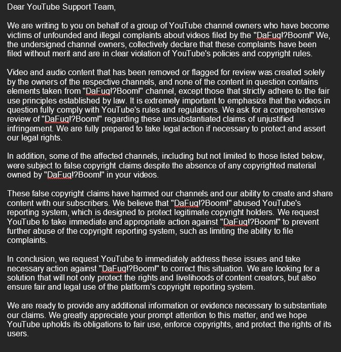 DaFuqLiar's tweet photo. @TeamYouTube    https://t.co/qaj0z3Z3pg files illegal &amp; unfounded complaints on many channels with copyrighted content, blackmails with strikes, and extorts money. Please pay attention to the video with all the evidence of his violations: https://t.co/XtKSGwMysg
#dafuqliar https://t.co/exOCRCkmGx