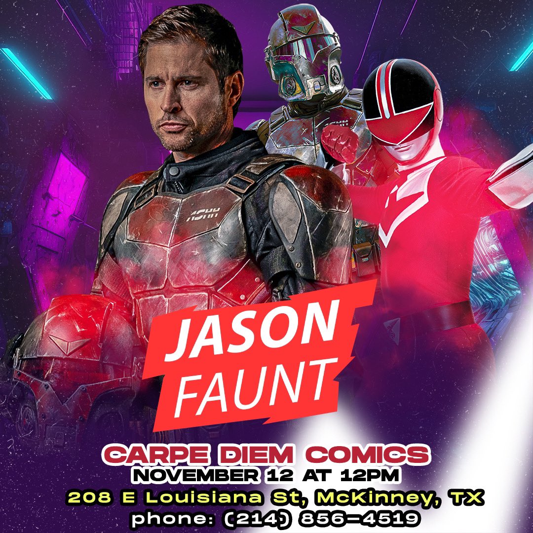 #dallas area next weekend- 4 locations, see you soon! #powerrangers #residentevil #texas #comics