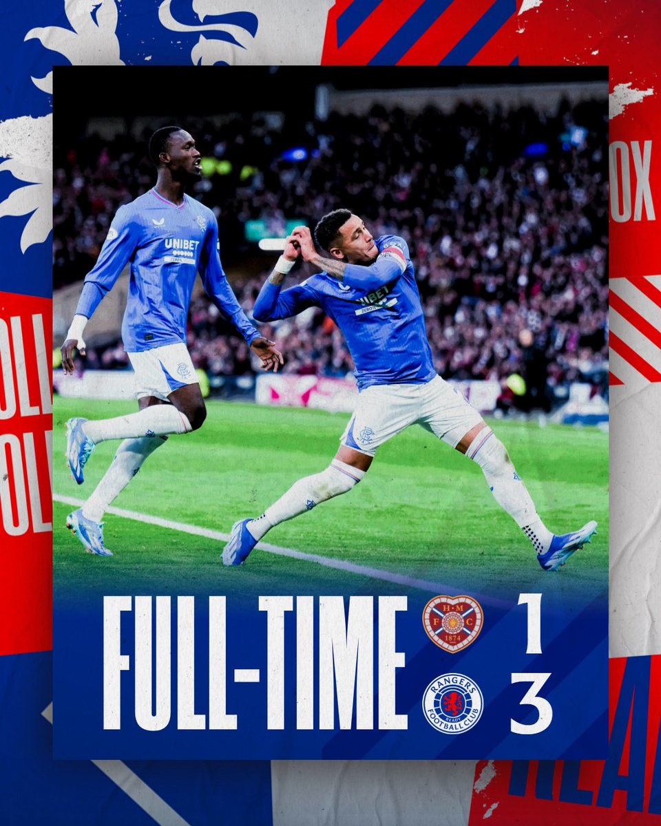 FULL-TIME: Hearts 1-3 Rangers | #ViaplayCup 

💙 A superb second-half performance at Hampden.