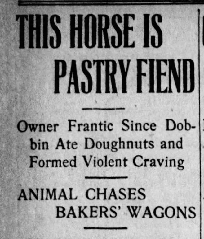 #NationalDonutDay hero.  (Wilmington Journal 1920, via @_newspapers)