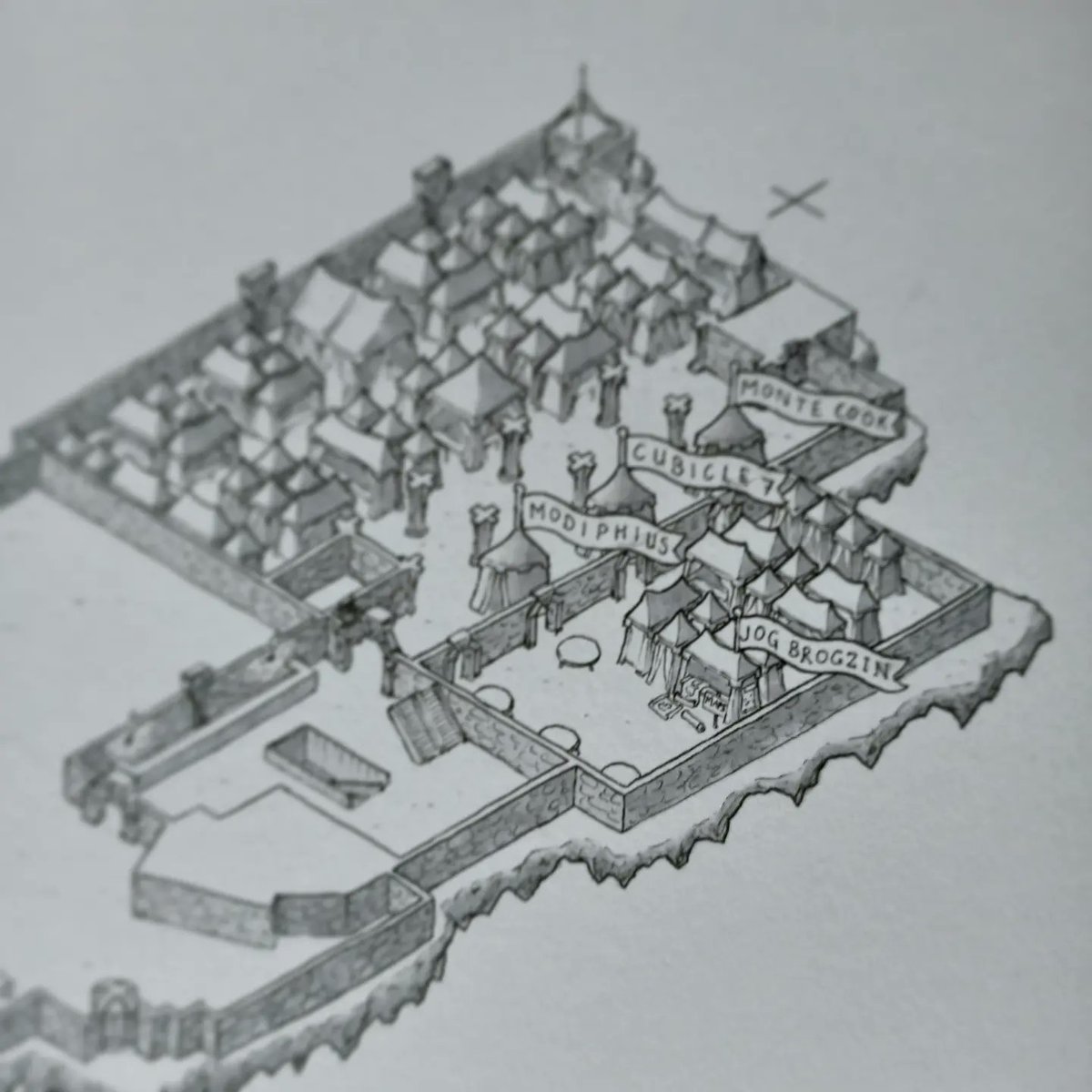 jogbrogzin's tweet image. Two more levels complete for the #dragonmeet convention map. I've forgotten to post the mezz level, but I'll share it when I post the completed map.

#isometricmap #isometricart #cubicle7 #modiphius #montecookgames #rpgmap #dndmap #ttrpg
