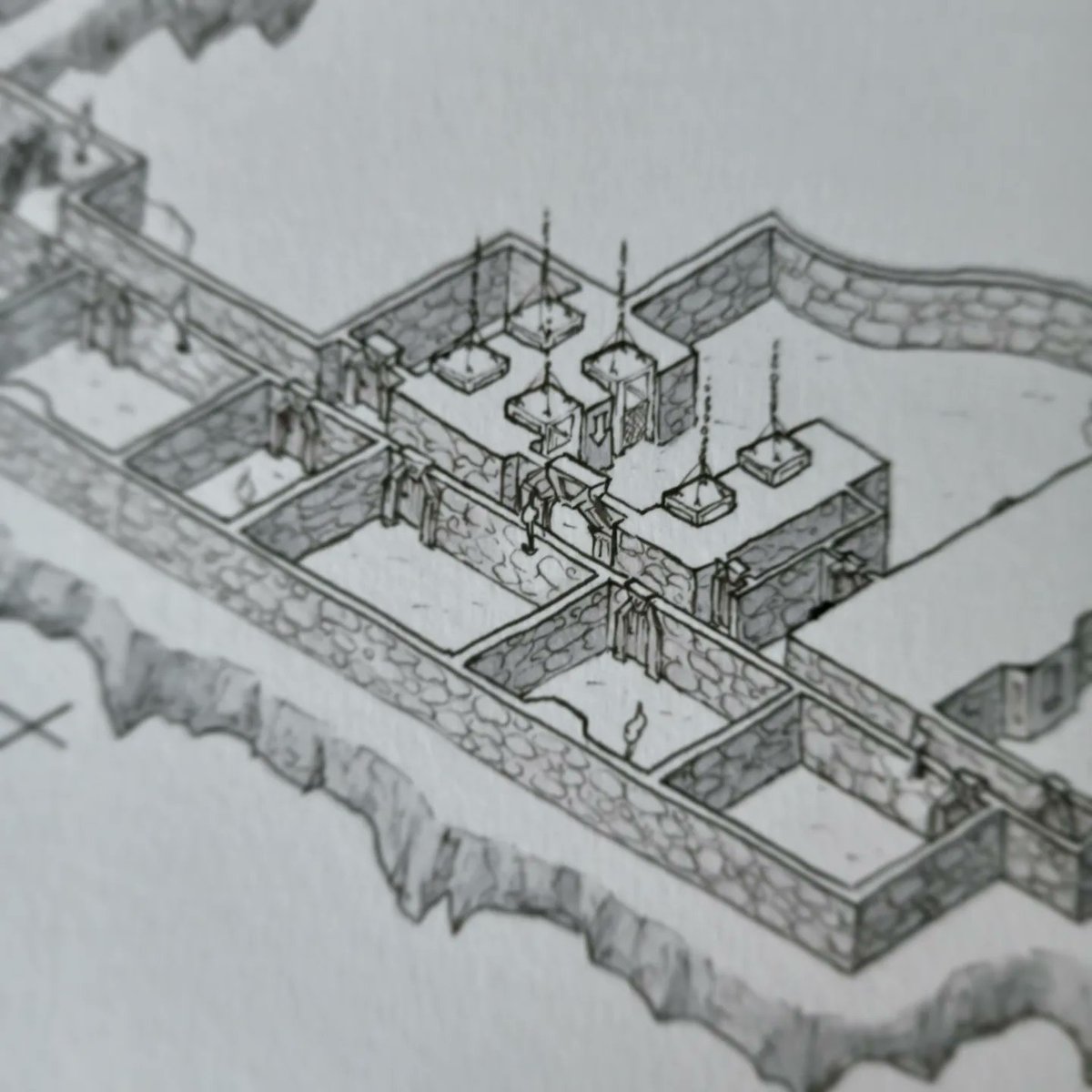 jogbrogzin's tweet image. Two more levels complete for the #dragonmeet convention map. I've forgotten to post the mezz level, but I'll share it when I post the completed map.

#isometricmap #isometricart #cubicle7 #modiphius #montecookgames #rpgmap #dndmap #ttrpg