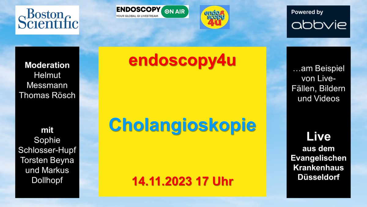 Nach dem Spiel ist vor dem Spiel - nach einem erfolgreichen Endoclub geht es für Endoskopiker am 14.11. um 17 Uhr bei endoscopy4u weiter mit einem Spezialthema - alles über die Cholangioskopie !
