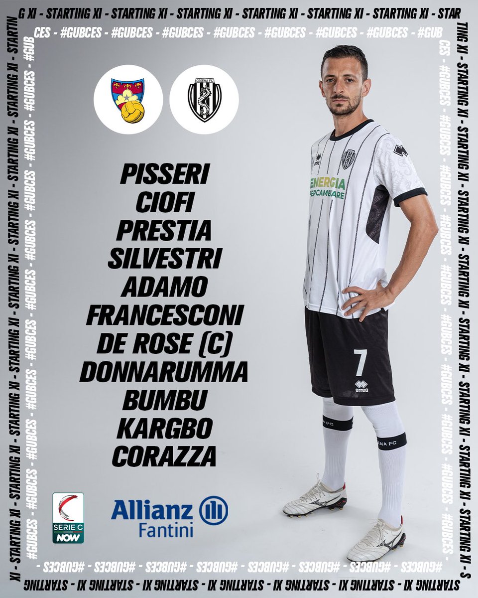 calciocesenafc's tweet photo. Mezz’ora a #GubCes⏳

Questi i nostri 1️⃣1️⃣👇🏼

Offerto da @AllianzFantini 

#DAIBURDEL

Scarica l'app:
Apple  -> https://t.co/ZQLDvvoKp2
Android -> https://t.co/43OBcPsJcr https://t.co/OTaka86tyO