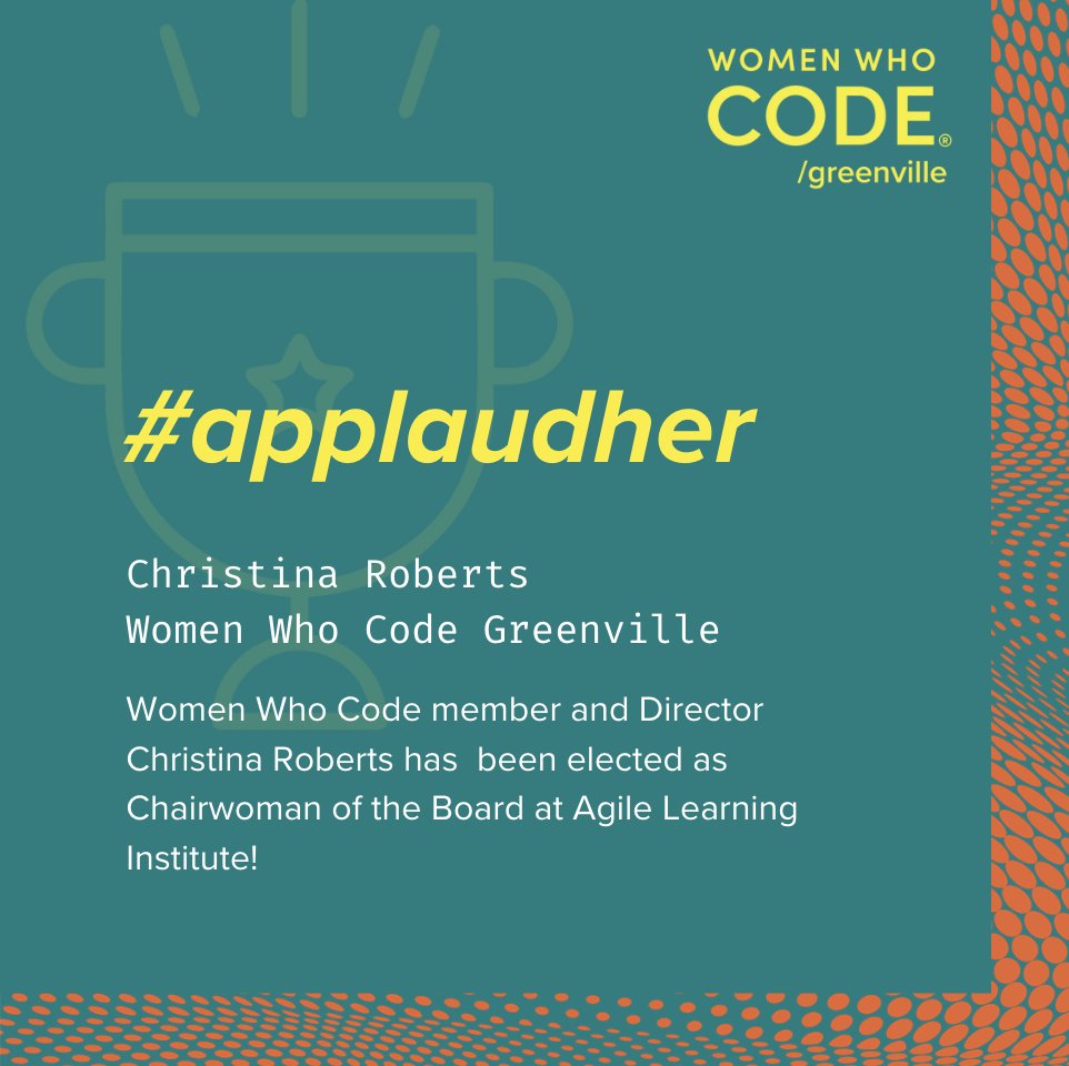 WWCodeGville's tweet image. 📷 Join us in celebrating these women in our Women Who Code greenville community!
There are so many incredible women in #tech making a difference in the world.
Share your #ApplaudHer using the #linkinbio, and let&apos;s celebrate your or a peer&apos;s accomplishments! #wwcode #womenintech