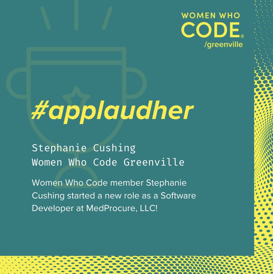 WWCodeGville's tweet image. 📷 Join us in celebrating these women in our Women Who Code greenville community!
There are so many incredible women in #tech making a difference in the world.
Share your #ApplaudHer using the #linkinbio, and let&apos;s celebrate your or a peer&apos;s accomplishments! #wwcode #womenintech