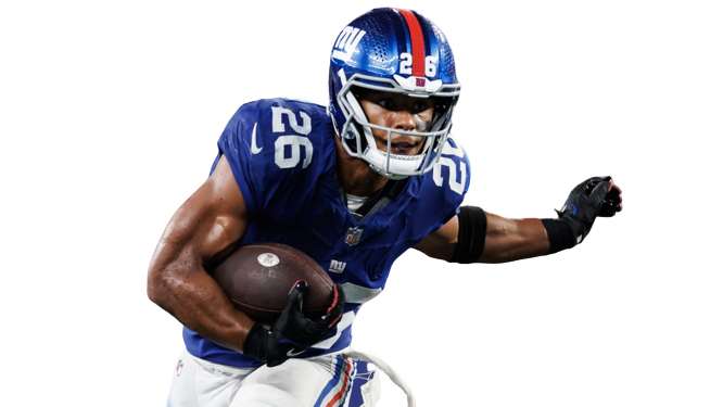 Playertotals's tweet photo. Saquon Barkley NFL #Week9 #PlayerProps Lines: #NFLPicks #PropOdds

#BestOdds 🏈 #Giants

Rush Yards: 77.5 #DraftKings
Receptions: 3.5 #Caesars
Receiving Yards: 20.5 #Pointsbet 
Anytime TD: +100 #DraftKings
First TD: +500 #DraftKings

✅ All Barkley's Odds: https://t.co/vSBxrnQ0gR https://t.co/JUgk8k9haB