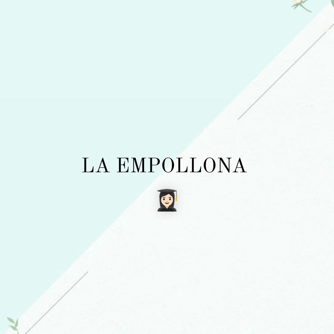 ㅤ
 ㅤ    ‿︵  𝐋𝐀 𝐄𝐌𝐏𝐎𝐋𝐋𝐎𝐍𝐀.  

           Estudiosa, pero en silencio, a diferencia de 𝑳𝒂 𝑫𝒆𝒍𝒆𝒈𝒂𝒅𝒂. Era tímida y nunca levantaba la mano. Hija del Jefe de Estudios y prima de 𝑬𝒍 𝑴𝒊𝒍𝒊𝒌𝒊. Tenía una lista negra. Tocaba el violín.
 ㅤ   ㅤ