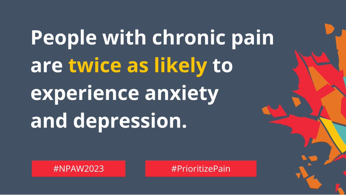 November 5-11, 2023 is National Pain Awareness Week in Canada, a time to raise awareness of chronic pain and its impact on the one in five Canadians who live with it.  #NPAW2023 #PrioritizePain