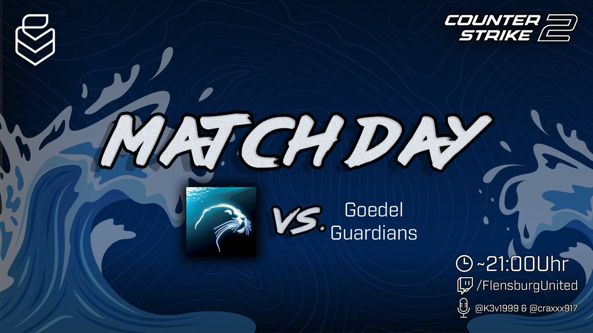 Heute gibt es doppelte #CS2 Action in der <a href="/uniligaGG/">Uniliga</a>.
FLUmmibären vs. <a href="/RUBserpents/">RUB Serpents</a> H. Und im Anschluss FLUria vs. #Goedelguardians

🕖ab 20:00 Uhr
📷twitch.tv/flensburgunited
🎙️<a href="/K3v1999/">K3v</a> &amp; @craxxx917 
#FLU🌊💙
