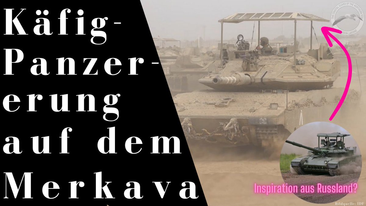 Saebelzahnmoewe's tweet photo. In meinem neuen Video werfe ich einen Blick auf den aktuellen Stand in Sachen "Cope Cages". Was hat sich seit dem beißenden Spott im Internet getan und warum benutzen sie jetzt auch die Israelis?
https://t.co/PxeS4RtSYJ
#Merkava #CopeCage #Käfigpanzerung #Drohnenabwehr https://t.co/6Q7KQ6LOXx