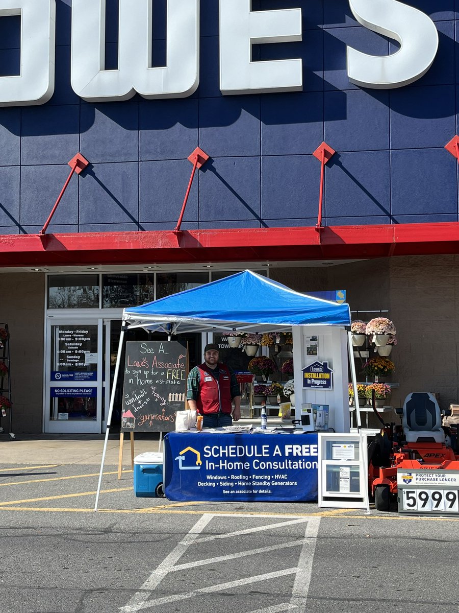 Come out and see Jimmy & Chris at Your Waynesboro Lowes for a Free Estimate on so many projects that we install !!! Fences, Decks, Generators, Roofing, Water Heaters oh my !!! Did I mention it’s FREE ??? #BoroPride #HereToWin @DougThomas0471 @BeeRoberts_814 @DustinCornell5