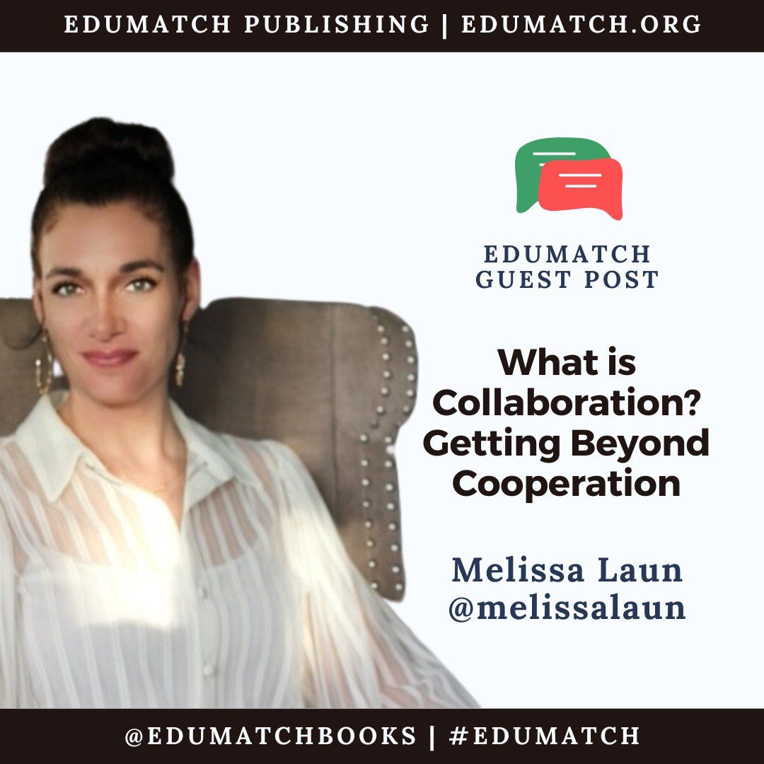 EdumatchBooks's tweet photo. Check out a blog post, What is Collaboration? Getting Beyond Cooperation
by Melissa Laun @melissalaun https://t.co/AUqMRfOufq
#CollaborationInEducation #TransformativeCollaboration #UnlockingCollectiveIntelligence https://t.co/hZc26YmqOb https://t.co/ItVlcixvoy