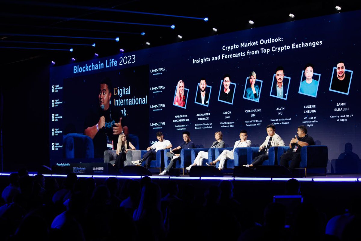 The_Delysium's tweet image. Over a week later, the Delysium team is still energized from connecting with the vibrant blockchain community at #BlockchainLife2023 in Dubai. As the most influential conference in the CIS region, it was an honor to engage with these forward-thinking leaders and share Delysium&apos;s…