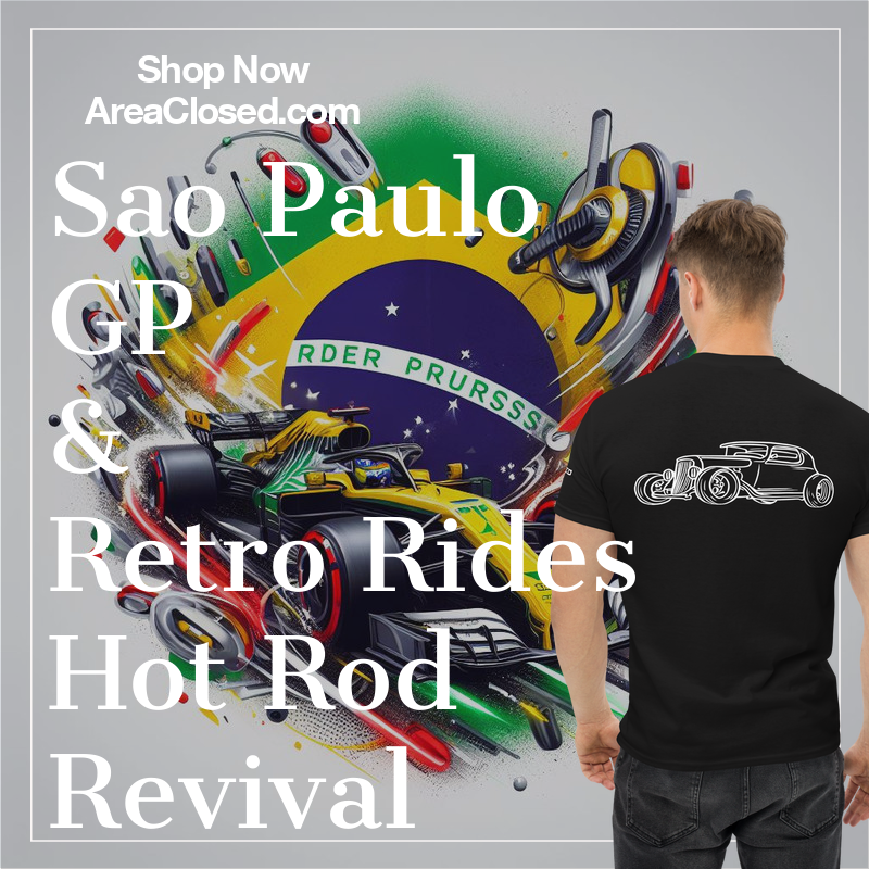 _AreaClosed_'s tweet photo. 🏎️🇧🇷 Gear up for the Sao Paulo GP with Area Closed Retro Rides! 🚀 Vintage F1-inspired style, modern comfort. Show your racing passion in style. 🏁

Shop now, or Just Follow.
👇👇👇👇👇👇👇👇👇
https://t.co/EKTiHpl6B4
#F1 #BrazilGP #Formula1 #Retro #Rides https://t.co/MlT1AHqDRV