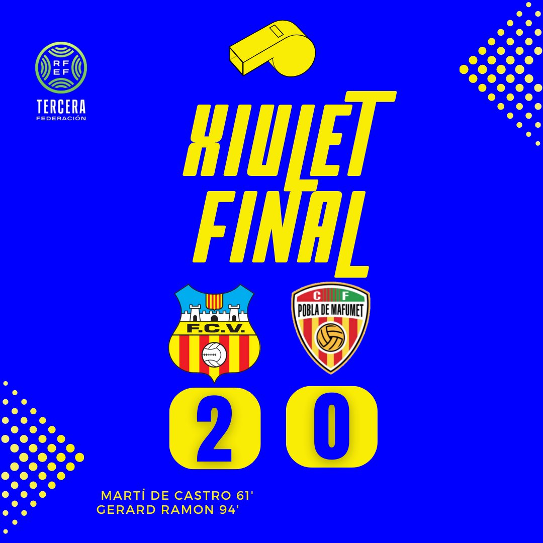 FCVilafranca's tweet photo. ⚽️ FINAAAAAL!! VICTÒRIA!!

#VilafrancaPobla #3rfef5 https://t.co/OvuEAEWr8E