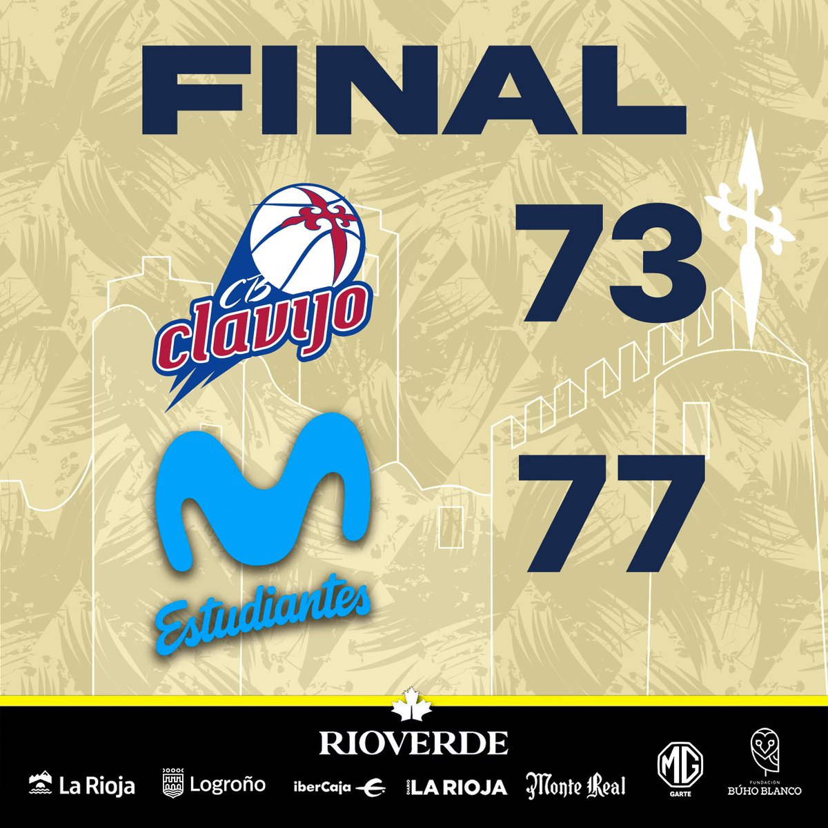 CBCLAVIJO's tweet photo. FINAL |
Contra todo.
Con el Palacio.
Orgullosos de vosotros.
GRACIAS.
#CBCvsEST https://t.co/4FHvjDG4pi