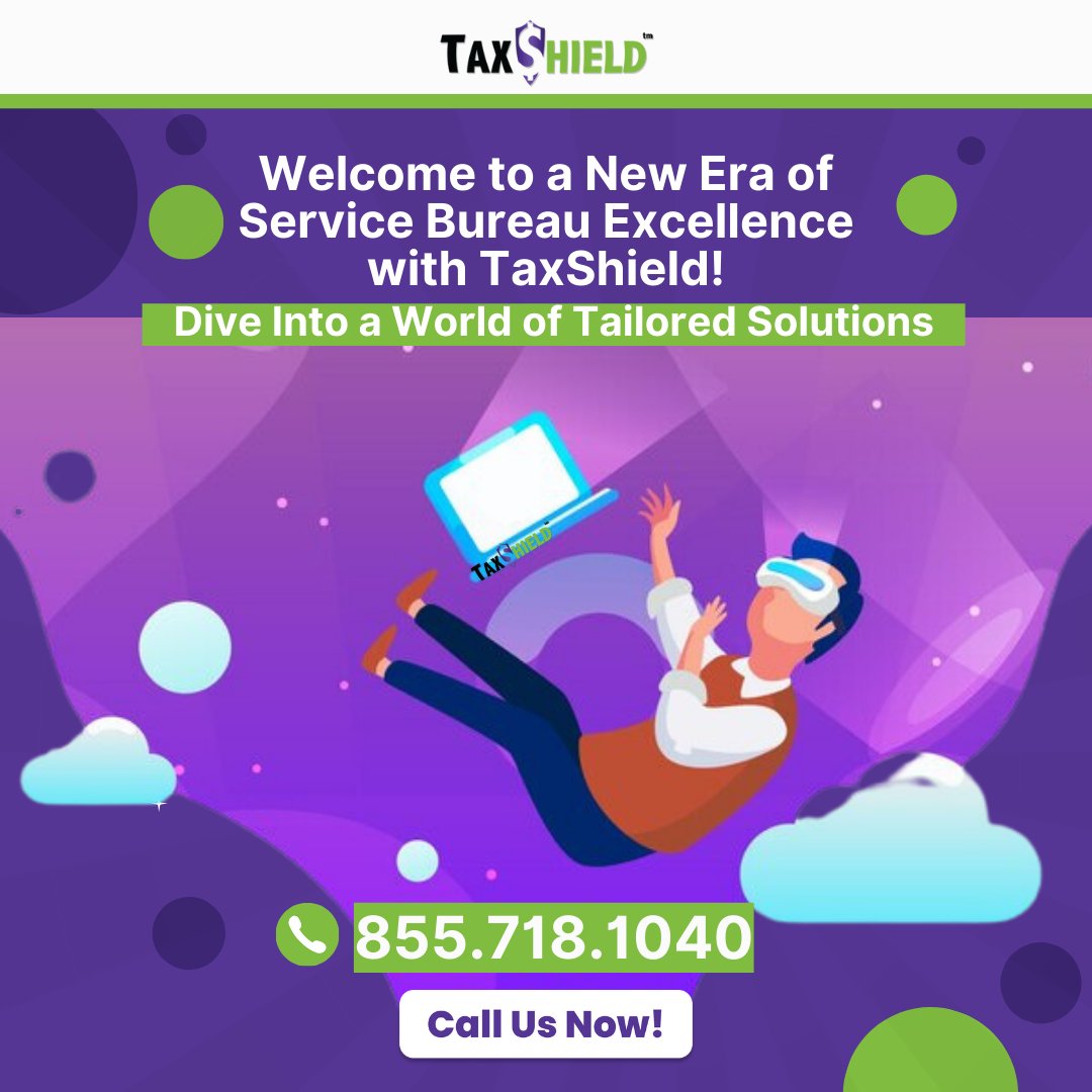 Welcome to a New Era of Service Bureau Excellence with TaxShield! Dive into a world of tailored solutions, including remote signatures and corporate tax software, designed for service bureaus.

Call us now at 855.718.1040 to learn more!

#ServiceBureaus