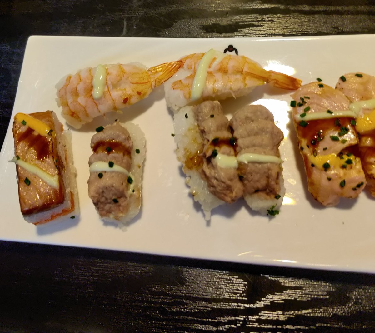 Raw fish = raw aim