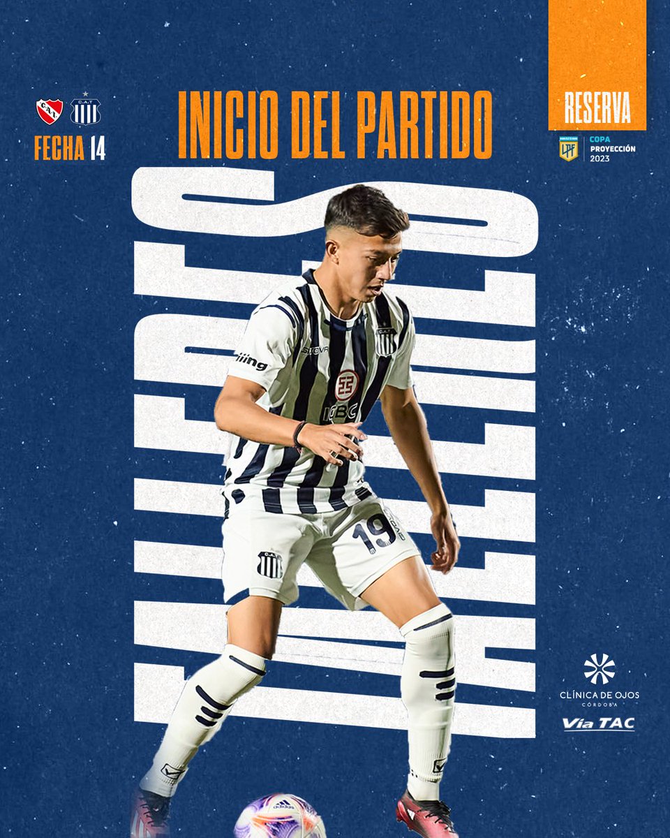CATalleresdecba's tweet photo. #ReservaTalleres

🔛 @Clinicadojoscba y #ViaTac presenta el inicio del partido 

🔵⚪ #VamosTalleres #CopaProyección2023 https://t.co/iKKWm0vEbs