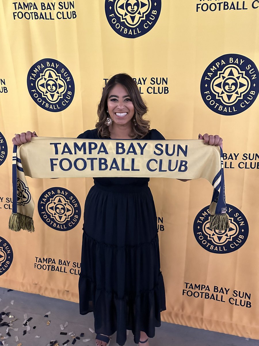 ChristinaUnkel's tweet photo. We are officially live. A professional soccer club for the community, by the community. Welcome home Tampa Bay Sun FC. Look forward to the impact globally & domestically in growing the womenโs professional game. #AllRise #AllIn #TampaBaySunFC #SunFC #SuperLeague #TampaBay https://t.co/0MKsZdAUdC