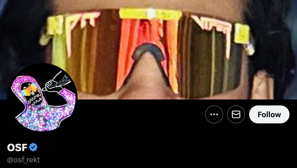 92/ - @osf_rekt

➬ Crypto trader, investor &amp; artist
➬ Co-Founder: @CanaryLabsXYZ / @RektguyNFT /...