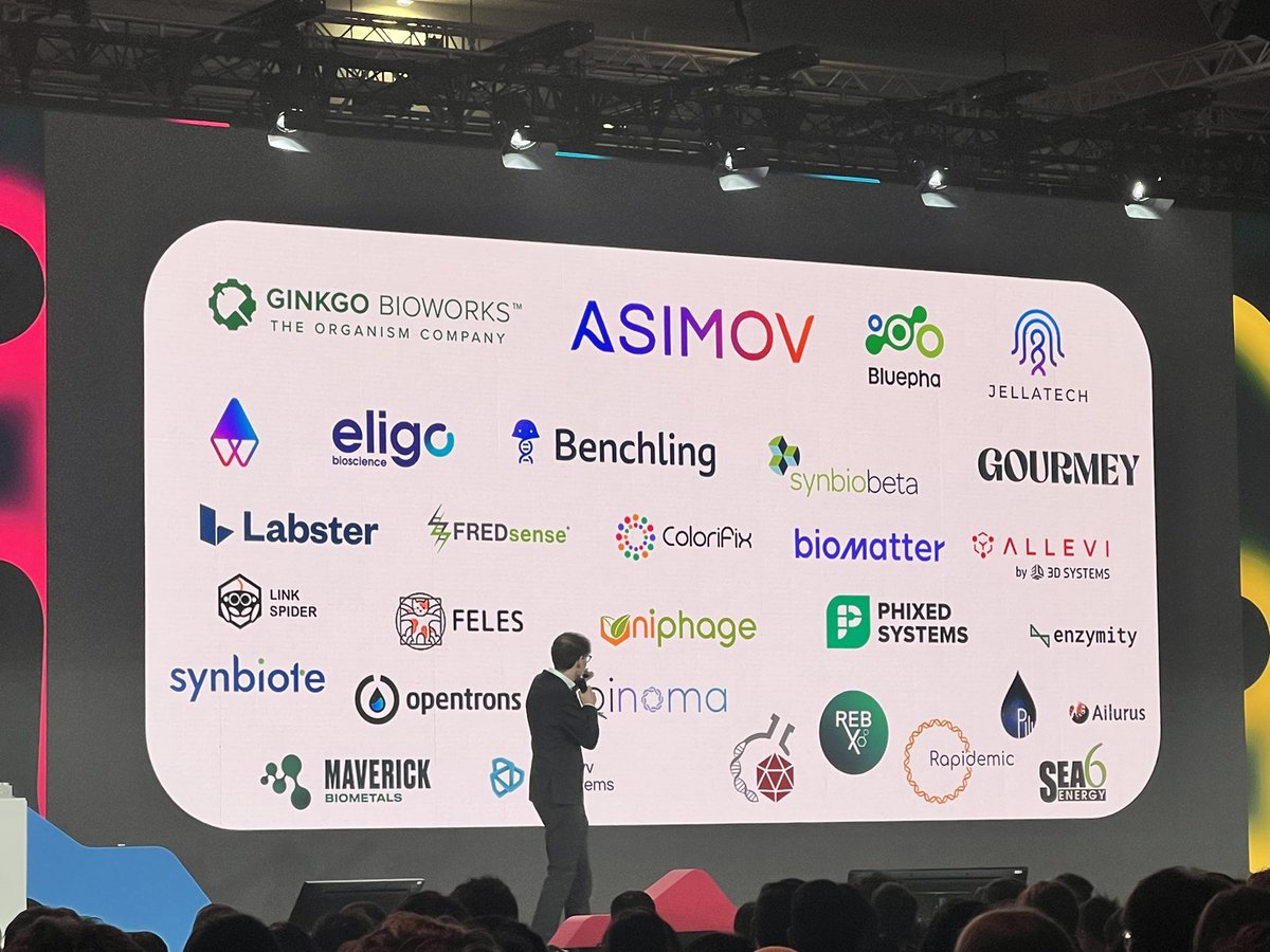 Great to see some of the more than 250 companies to come out of the <a href="/iGEM/">iGEM Headquarters</a> competition over the years, including <a href="/AsimovBio/">Asimov</a>, <a href="/Ginkgo/">Ginkgo Bioworks</a>, <a href="/benchling/">Benchling</a>, <a href="/Bluepha/">Bluepha</a>, <a href="/opentrons/">Opentrons</a>, <a href="/fredsensetech/">FREDsense</a> and more!