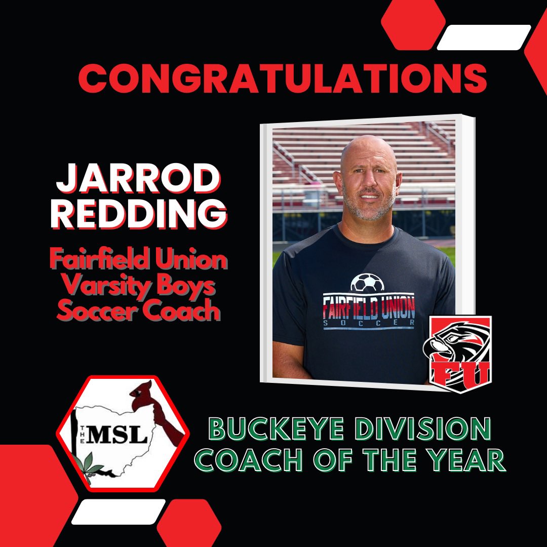 AthleticsFuhs's tweet photo. As we continue to celebrate the accomplishments our Boys Soccer team attained this season, it’s also time to celebrate the leader behind the team.

Coach Redding received the award for MSL Buckeye Boys Soccer Coach of the Year. Congratulations on a well-deserved honor, Coach! https://t.co/5uy1jsmuP6