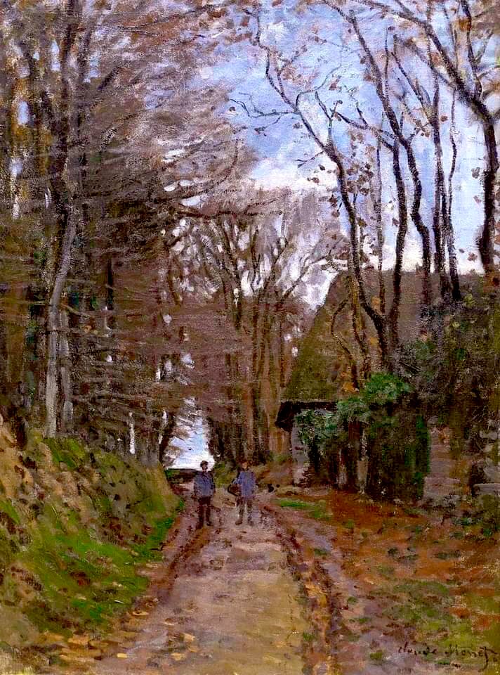 Claude Monet “Lane in Normandy” (1868). Location: Matsuoka Museum of Art - Tokyo, Japan.