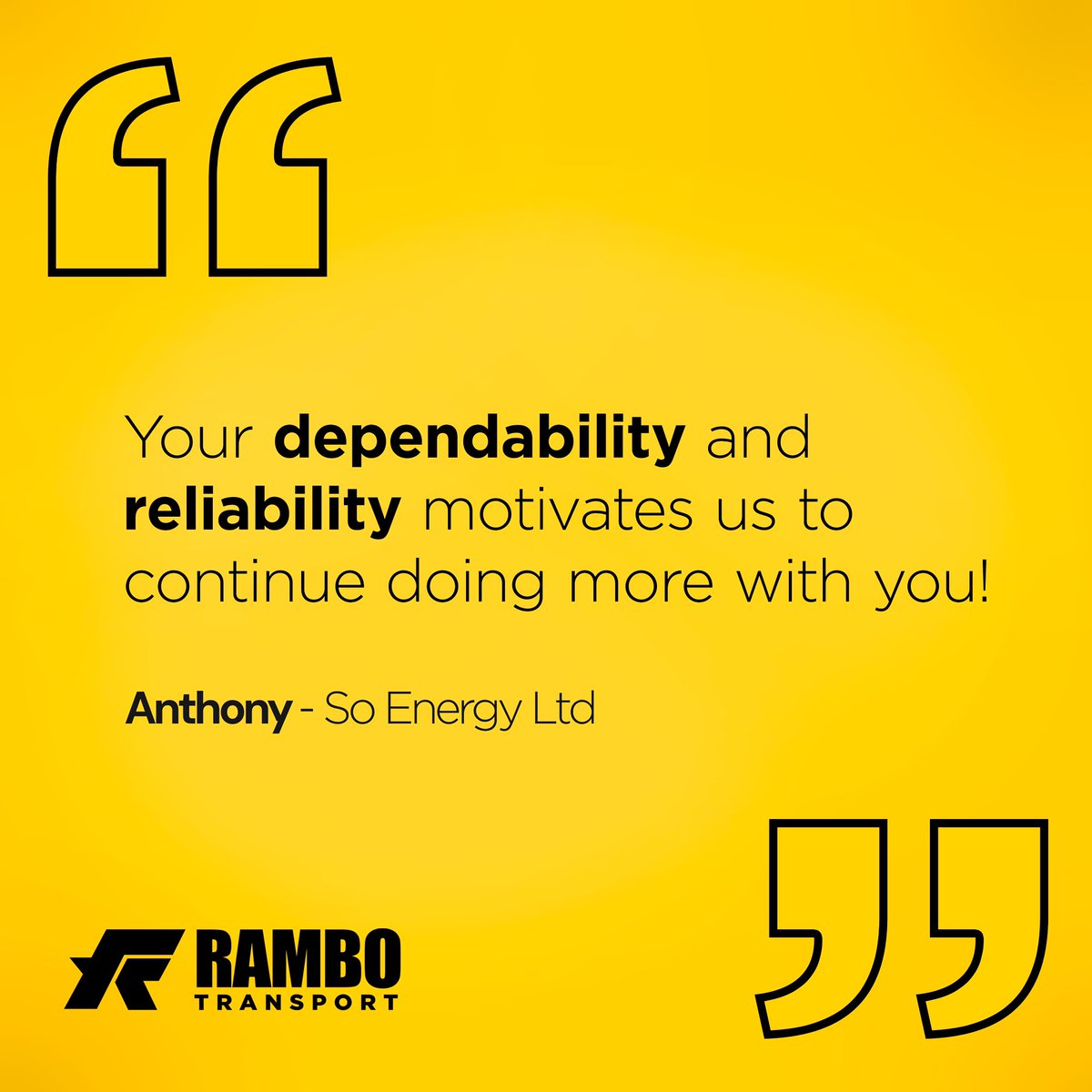 Rambotransport's tweet photo. Looking forward to the week ahead with motivational feedback from our customers. 

Move Without Limits https://t.co/FUiBROuTmt