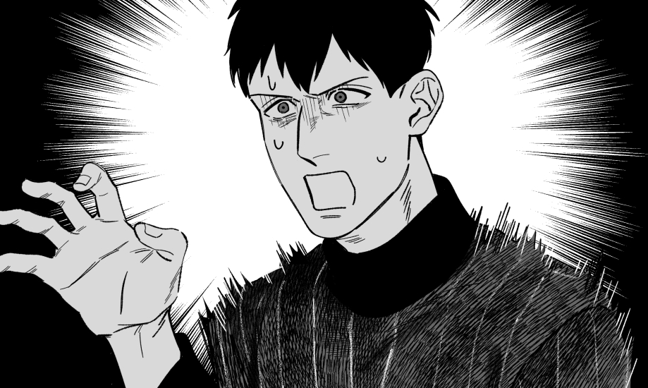 0oizuo0's tweet photo. 原稿では元気にリアクション芸人するフバを描いているというのに… https://t.co/gTE1TEKtOe