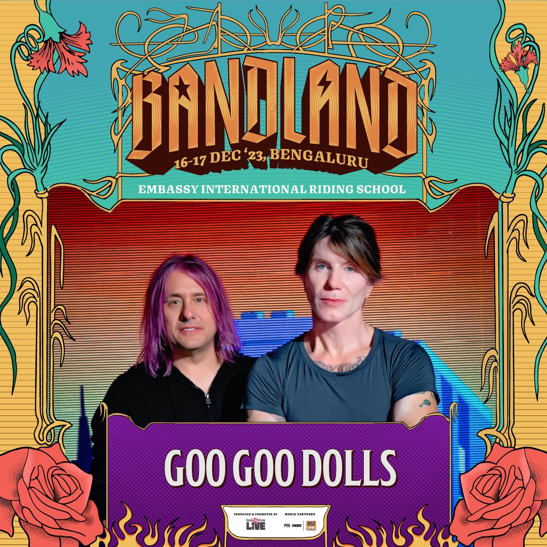 Rooting their musical saga amidst the punk movement of late ‘80s, the evolution to an alt pop sound cemented @googoodolls as a household name!⚡ Sink into their signature acoustic tones at #Bandland as we relive their classic rock anthems!🤘 Tickets at bandland.in