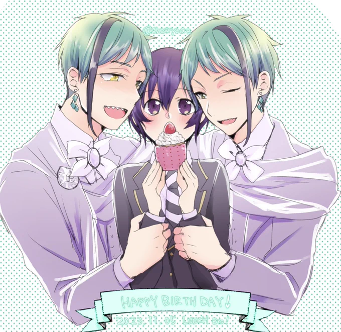 #twstプラス#ウツボと小エビのお誕生日会2023ジェイ監フロ監イド監お誕生日おめでとう〜 