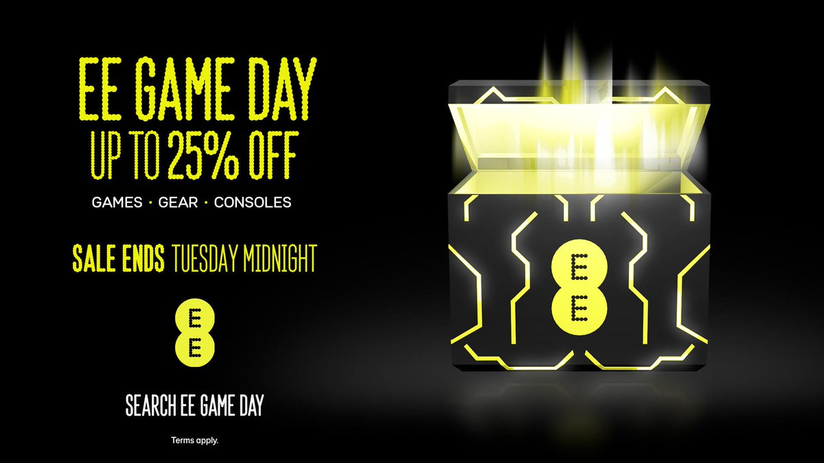 Enjoy up to 25% off games, gear and consoles in the @EE Store until midnight Tues (7th Nov) as part of their extended Game Day offers! Find out more: bit.ly/3Sox32I #sponsored