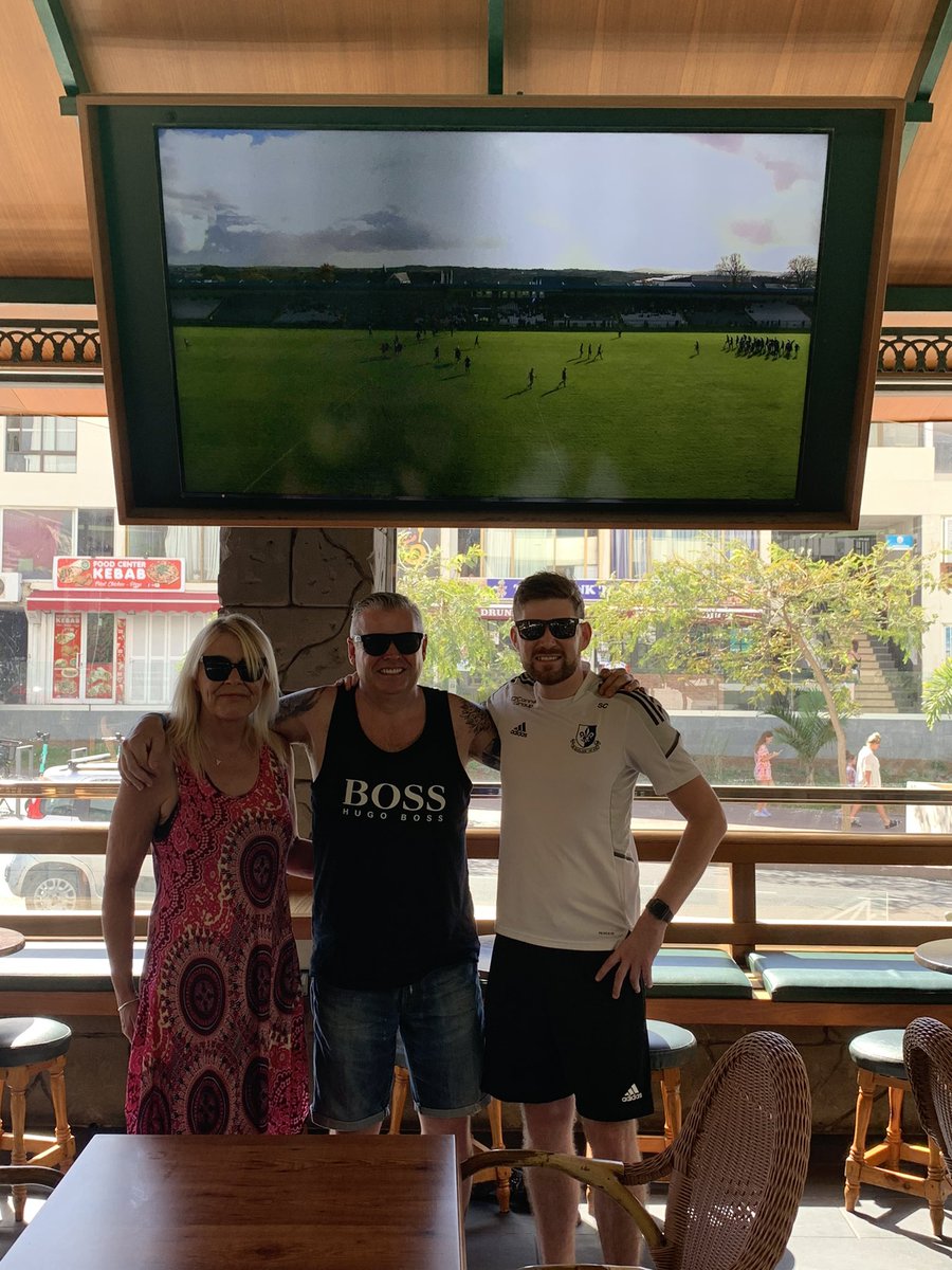 Best of luck today <a href="/SarsfieldsCork/">Sars</a> all the way from Tenerife 🔵⚫️⚪️