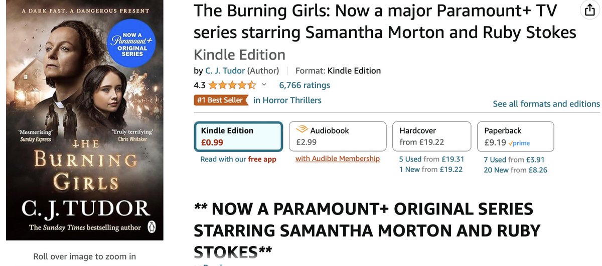 Awesome - #TheBurningGirls is a #1 Bestseller! And you can still pick it up for just 99p this month!!