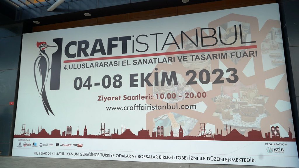 🌍 We attended the “4th International Craft Istanbul Handicrafts and Design Fair”. 

🧶 Traditional and contemporary products prepared by our BELMEK trainees under the guidance of master instructors were exhibited at the fair with international participation.