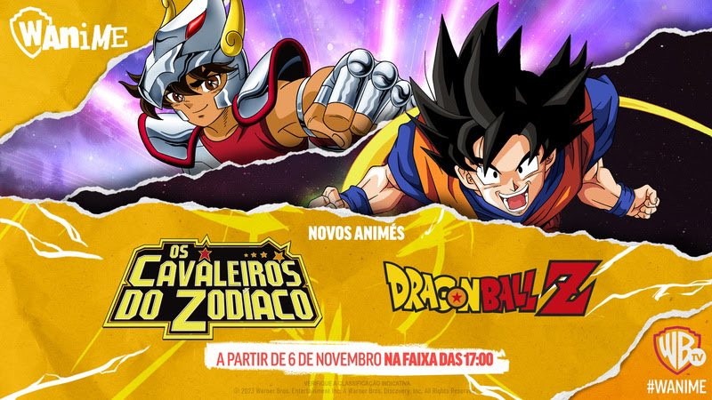 AnimationMaxBR's tweet photo. 📺 A partir de amanhã (segunda-feira), #DragonBallZ e #CavaleirosDoZodíaco irão ser exibidos na @WarnerChannelBR por meio do bloco Wanime.

De segunda à quinta, na faixa das 17h00. https://t.co/3kzA6SfN68