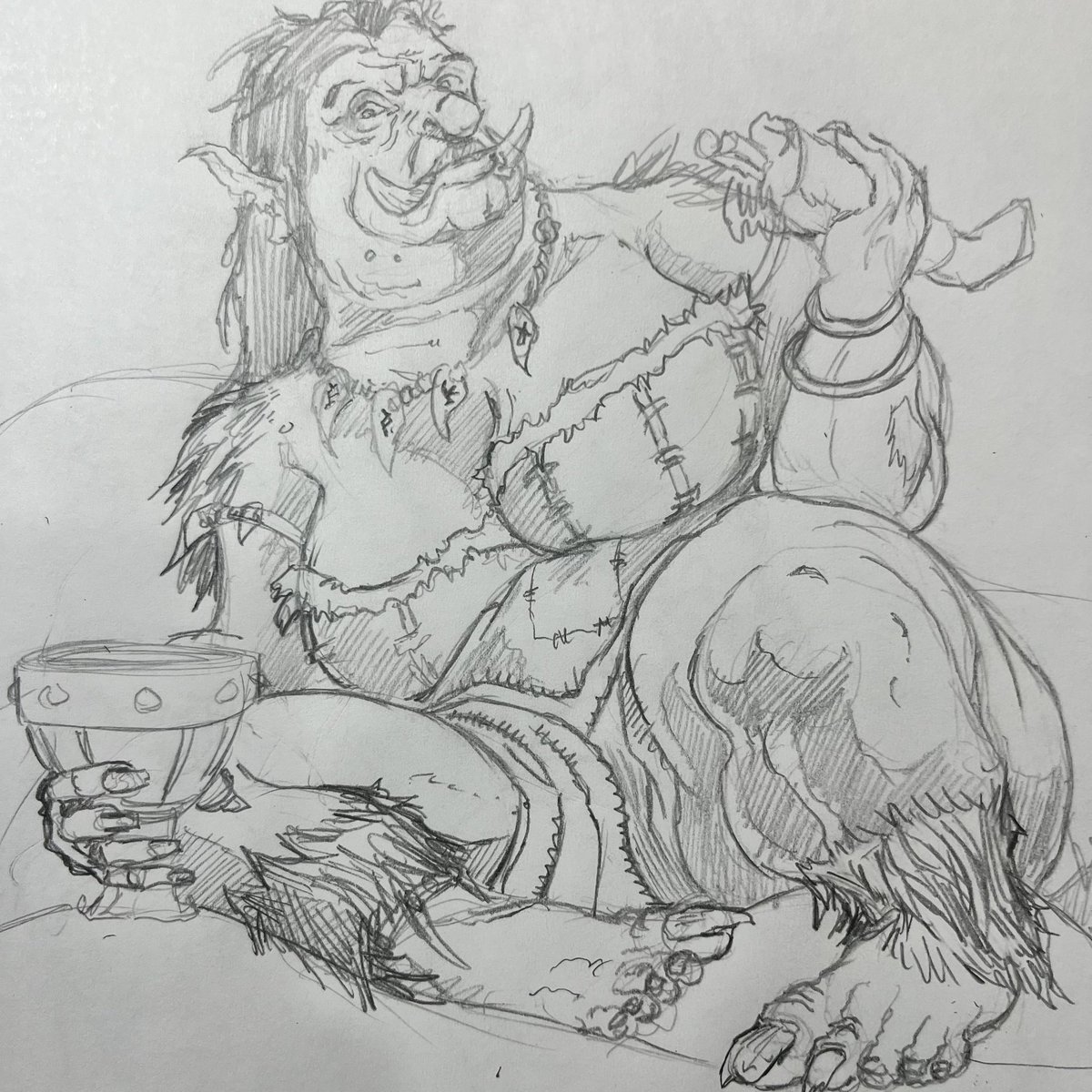 DelTeigeler's tweet photo. For @malrex4 snd @mercilessmerchant this is the dominant Ice Troll Matron… feasting on some poor sap. Check out “Coming of Winter” three book module series coming soon on Kickstarter. Thanks and enjoy! #mercilessmercants #dungeonsanddragons #icetroll #1e #ttrpg #rpg #ttrpgart https://t.co/rJ0mdWs1Cz